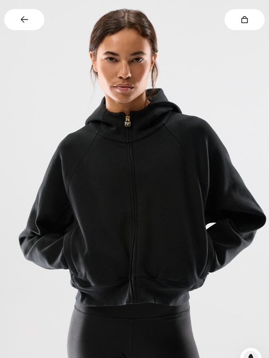 Aritzia Tops - Black Zip-Up Hooded Women’s Top